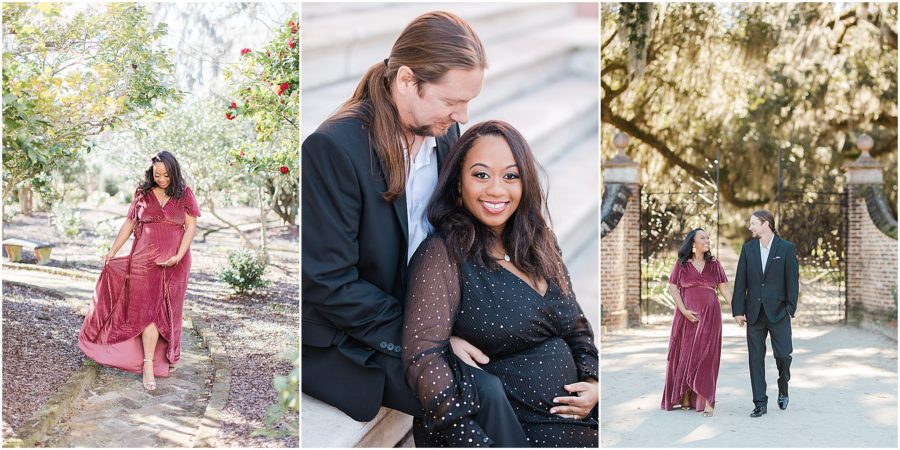 Boone Hall maternity session by Charleston Photographer Christa Rene Photography