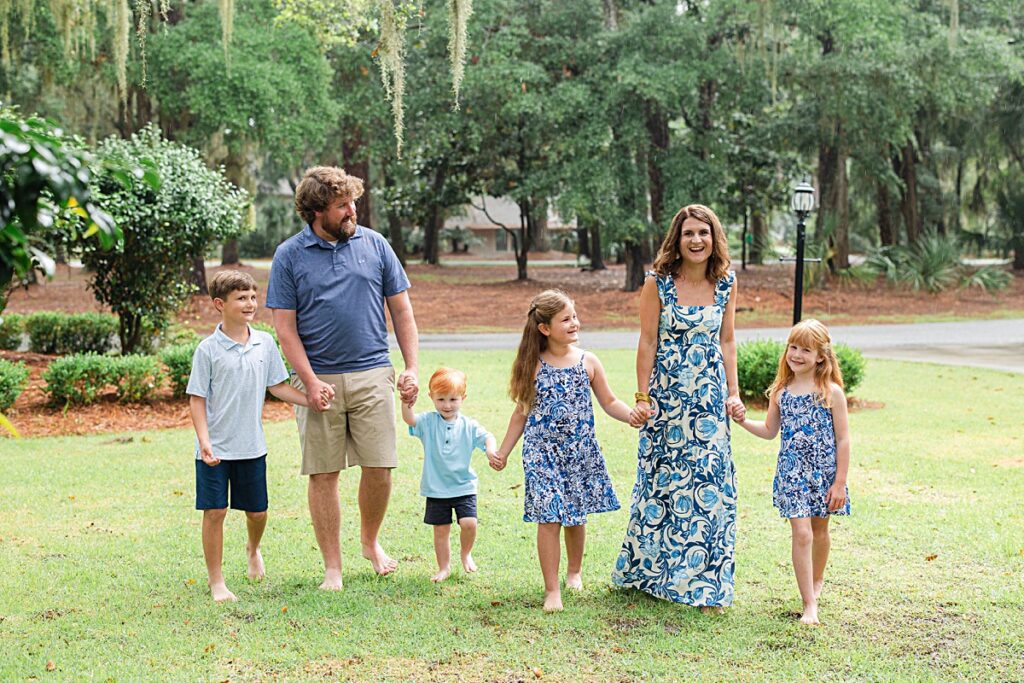 Hilton Head, SC outdoor family session on Hilton Head Island