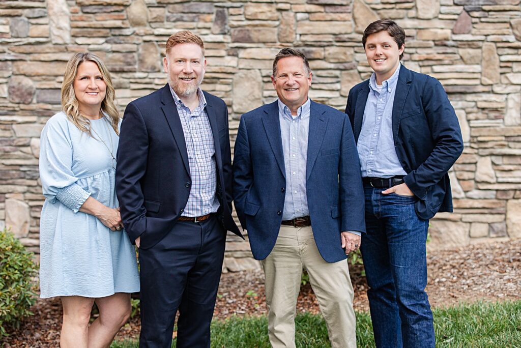Professional headshots of financial team in Greenville SC