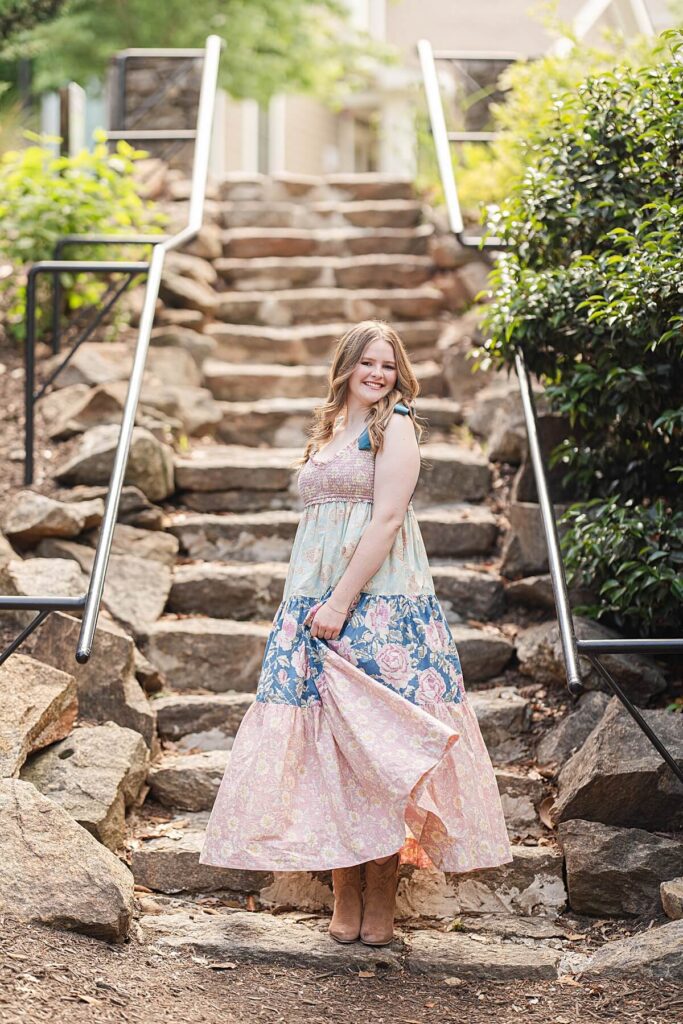 Outdoor senior session in Greenville, SC