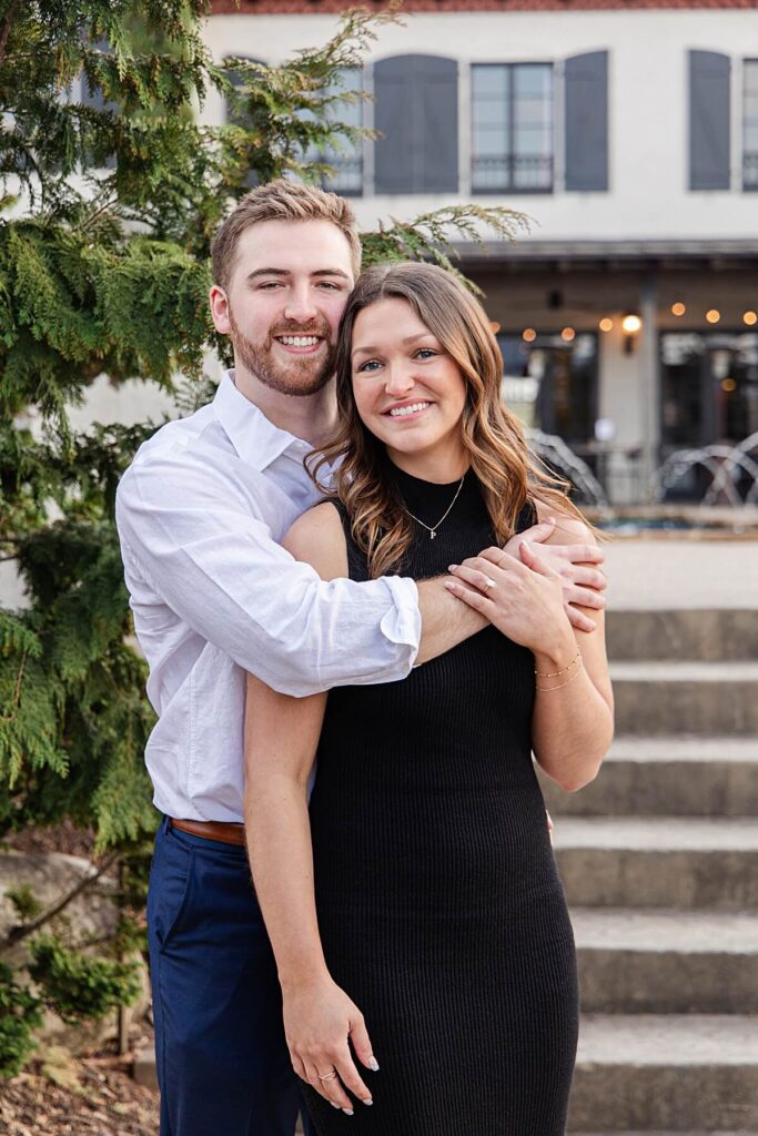 Engagement proposal moment at luxury South Carolina venue