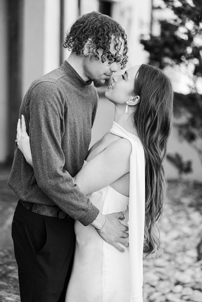 Engagement session with pets in the mountains of South Carolina